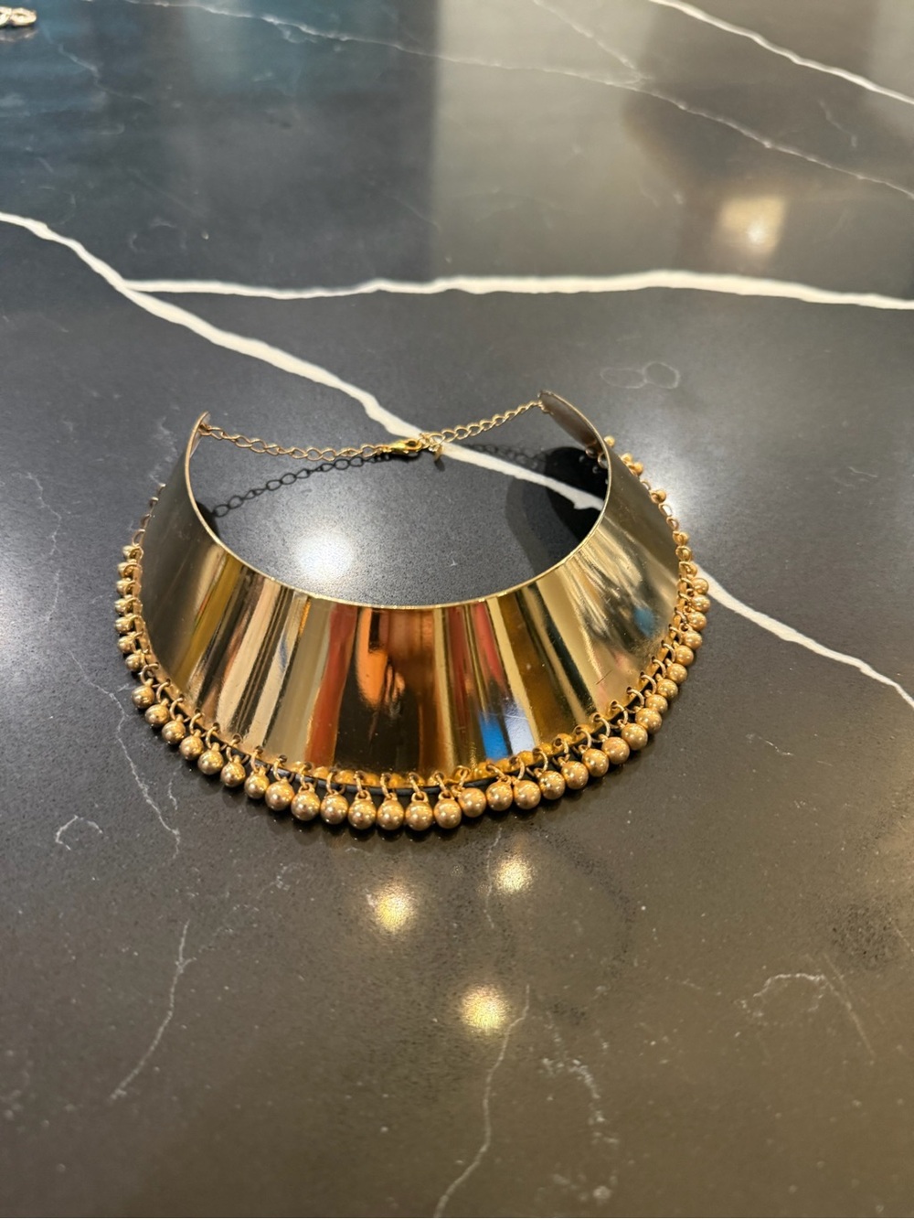 Gold Statement Collar Necklace - Women's Jewelry